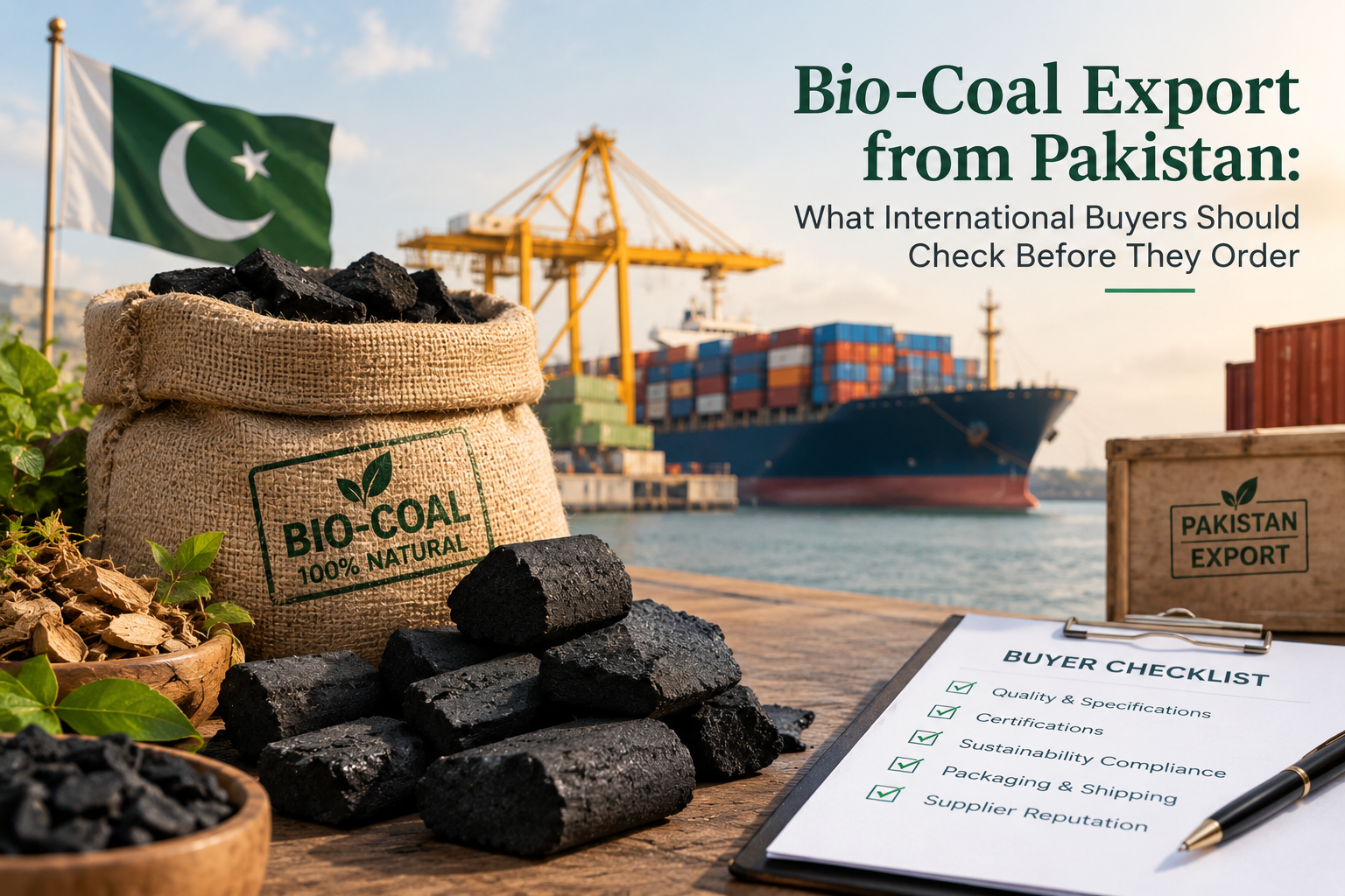 Bio-Coal Export from Pakistan: What International Buyers Should Check Before They Order