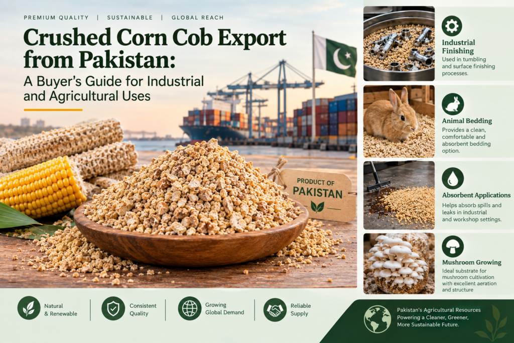 Crushed Corn Cob Export from Pakistan: A Buyer's Guide for Industrial and Agricultural Uses