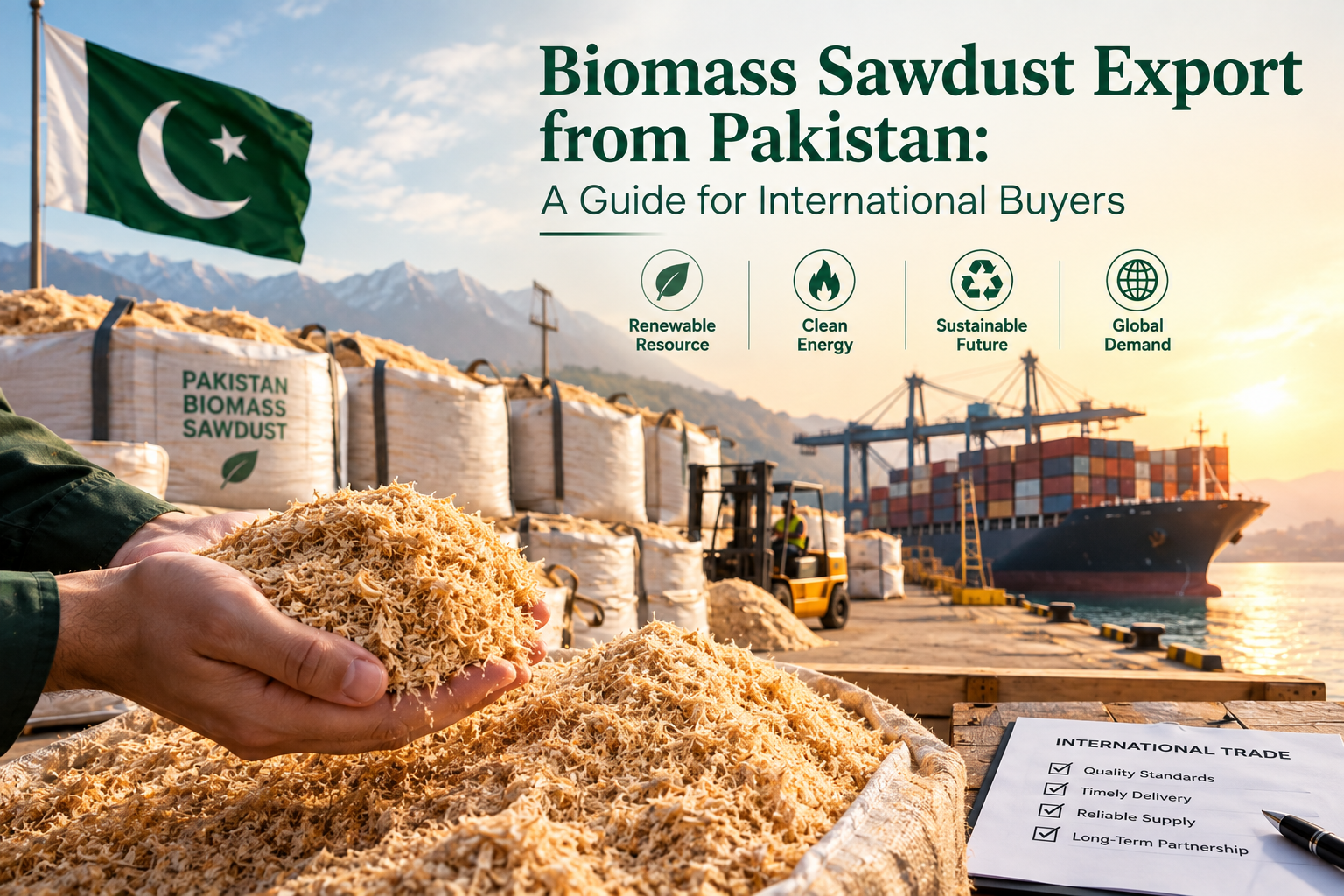 Biomass Sawdust Export from Pakistan: A Guide for International Buyers