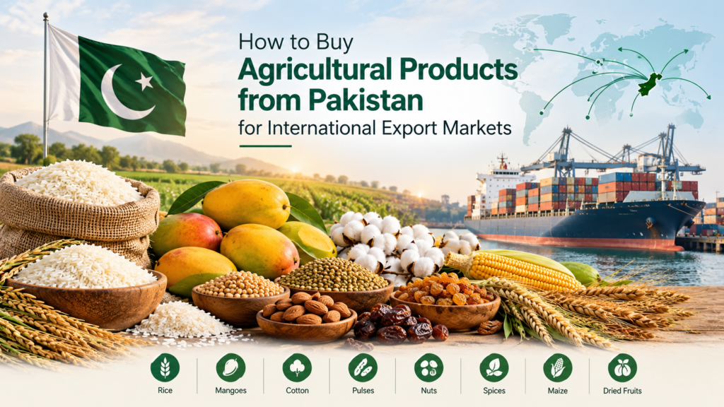 How to Buy Agricultural Products from Pakistan for International Export Markets