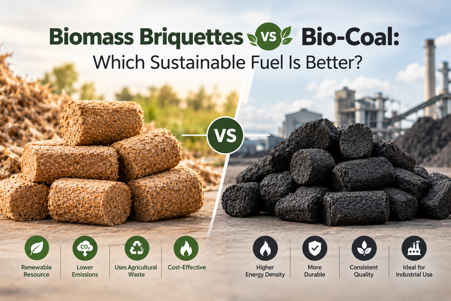 Biomass Briquettes vs Bio-Coal: Which Sustainable Fuel Is Better?