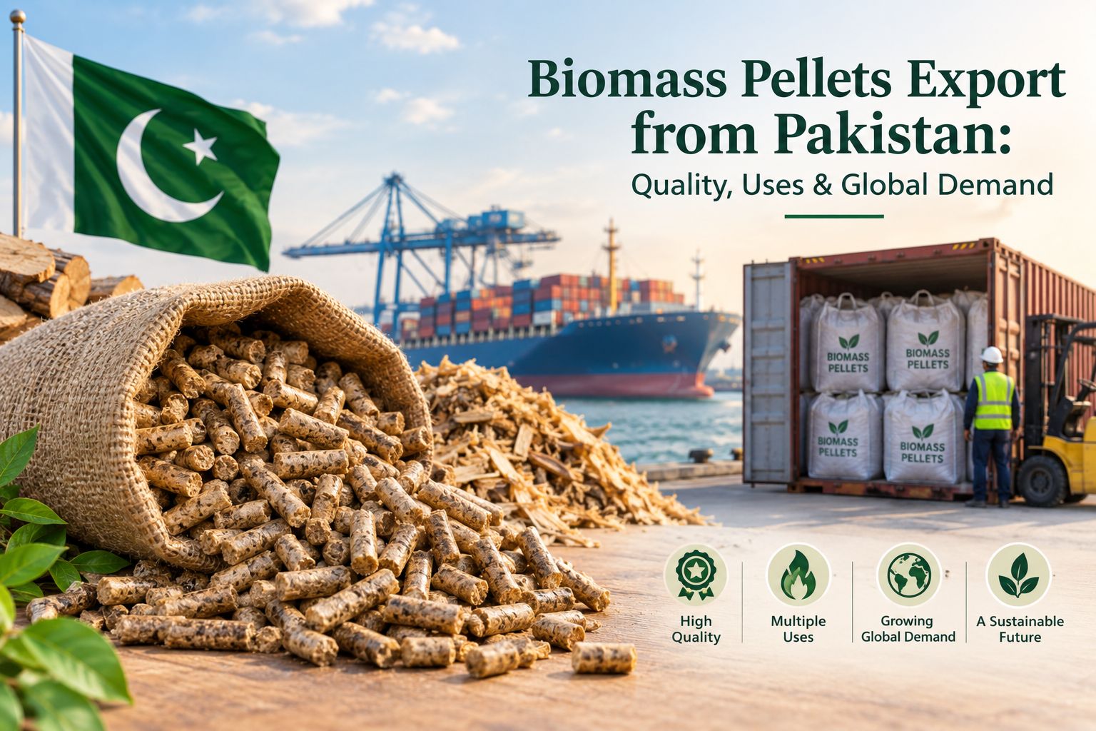 Biomass Pellets Export from Pakistan: Quality, Uses & Global Demand