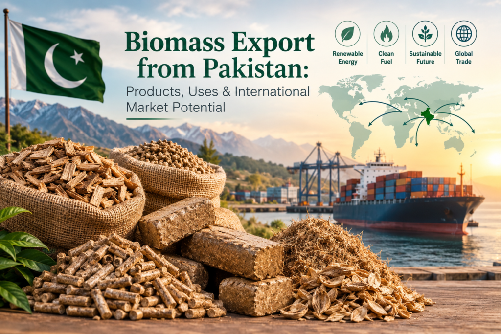 Biomass Export from Pakistan: Products, Uses & International Market Potential