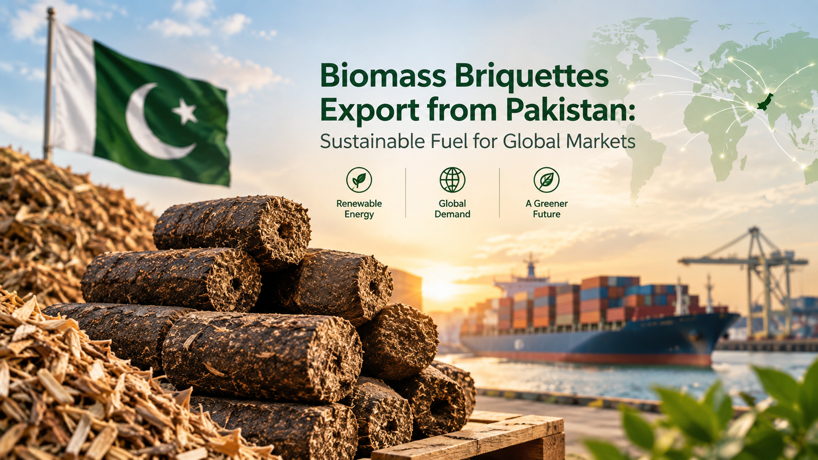 Biomass Briquettes Export from Pakistan: Sustainable Fuel for Global Markets
