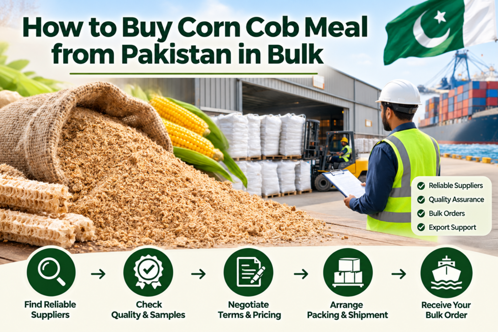 How to Buy Corn Cob Meal from Pakistan in Bulk