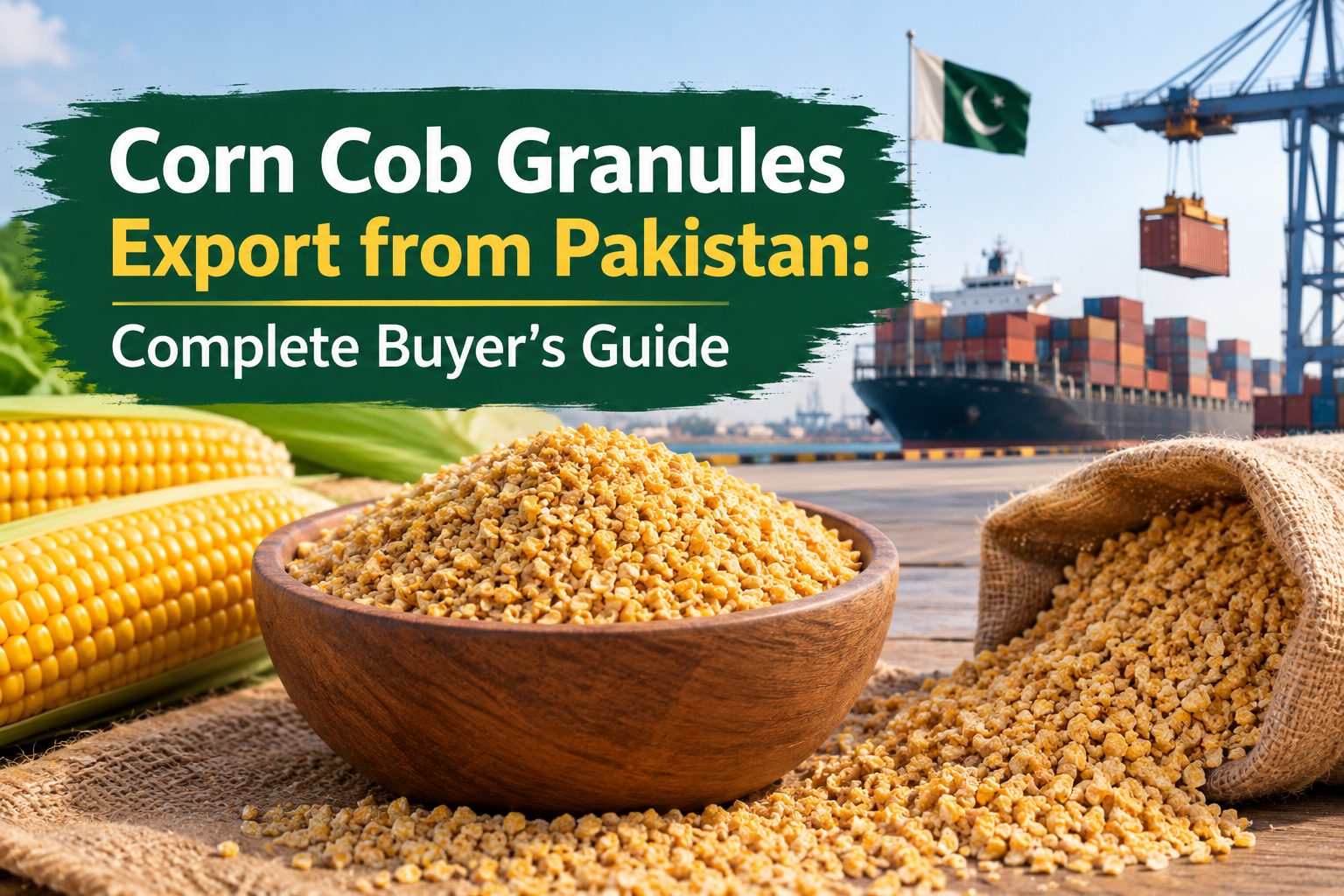 Corn Cob Granules Export from Pakistan: Complete Buyer’s Guide