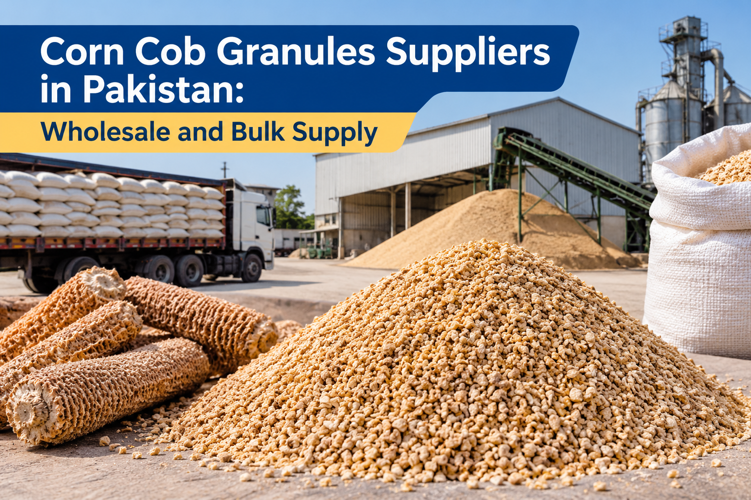 Corn Cob Granules Suppliers in Pakistan: Wholesale and Bulk Supply