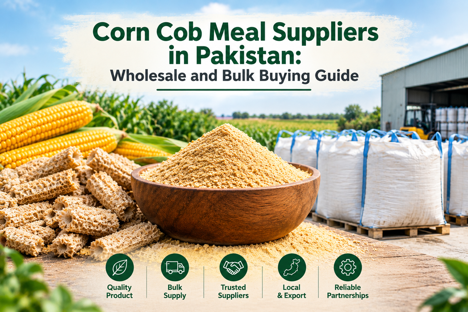 Corn Cob Meal Suppliers in Pakistan: Wholesale and Bulk Buying Guide