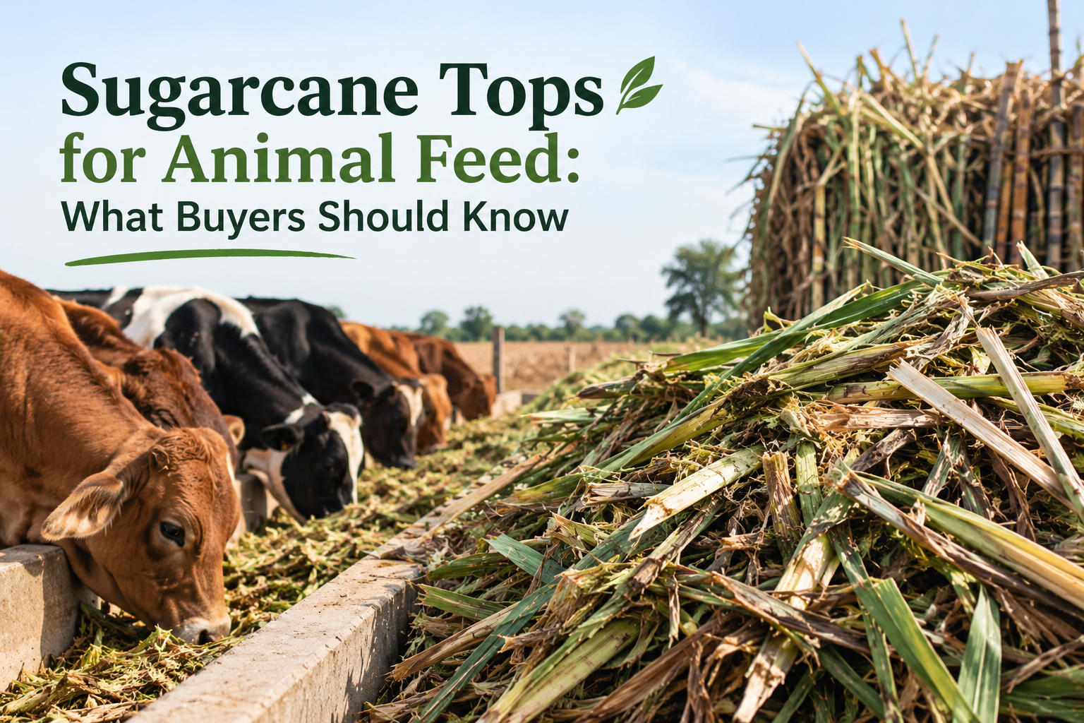 Sugarcane Tops for Animal Feed: What Buyers Should Know
